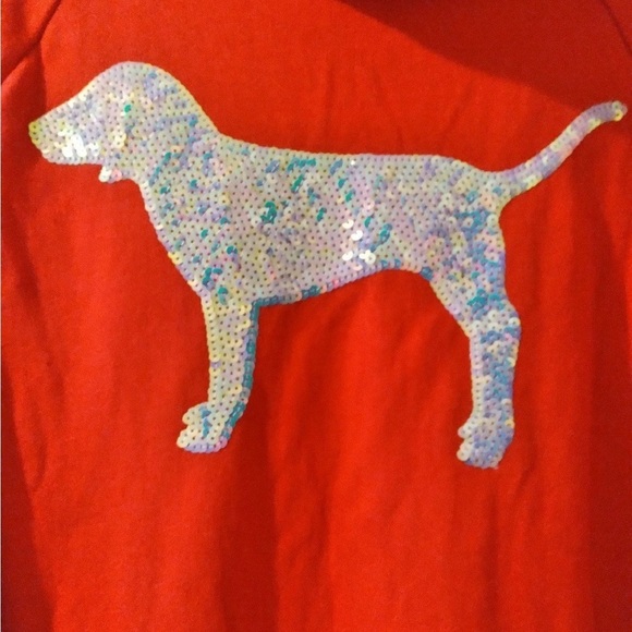 VS PINK bling outfit set-large hoodie X-large joggers NWOT - Picture 3 of 9